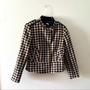 Banana Republic Tweed Houndstooth Jacket